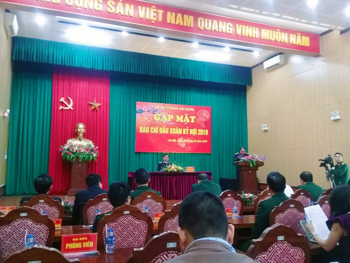 Bộ Tư lệnh Hải quân gặp mặt báo chí nhân dịp đầu xuân Kỷ Hợi 2019